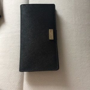 kate spade black leather wallet
